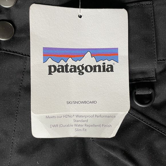 PATAGONIA WOMEN'S SNOWBELLE Recco SNOW PANTS Ski Snowboard Sz XL Black 2X NWT - Picture 9 of 12